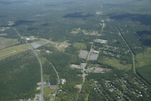 Aerial view of Pocono Mountains Corporate Center East, large