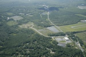 Aerial view of Pocono Mountains Corporate Center East near future home of Waste Not Technologies, large