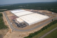 Aerial view of the Johnson and Johnson Sales and Logistics Company distribution center