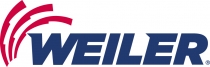 Text logo in red and blue Weiler