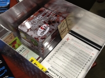 Photo inside a box that contains a Zombie kit and other documents