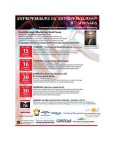 Flyer for Entrepreneurs on Entrepreneurs Seminars