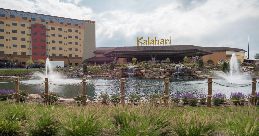 View of Kalahari Resort grounds