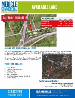 Available Land - 6458 Route 209, Stroudsburg