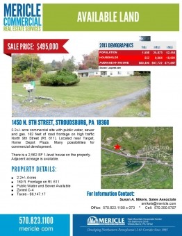 Available Land - 1450 North 9th Street, Stroudsburg