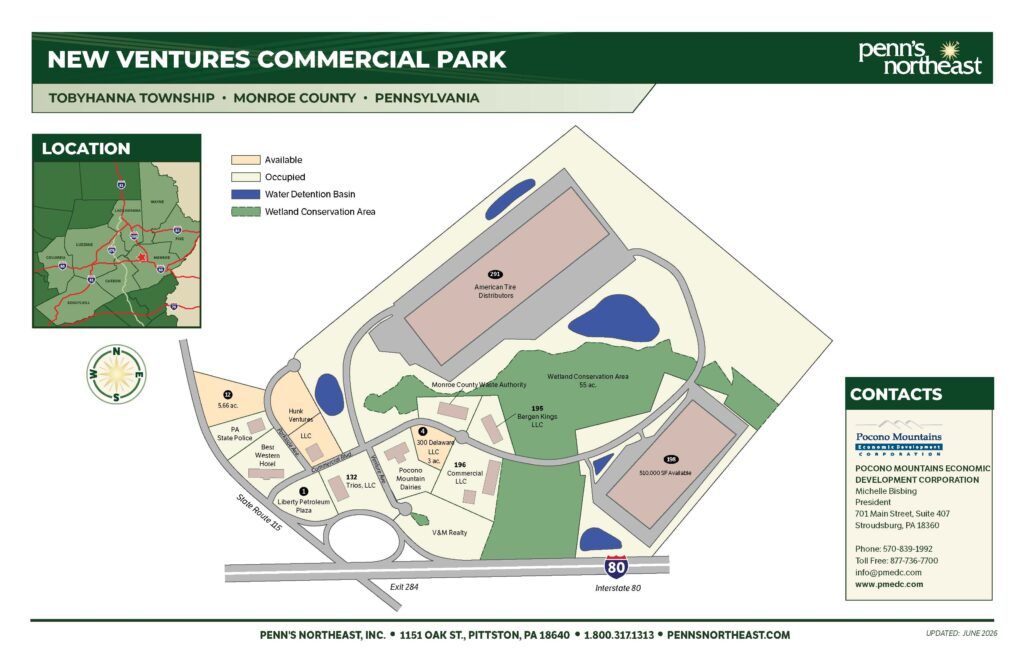 New Ventures Commercial Park map